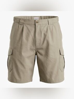 Vintage 90s Y2K Bugle Boy Khaki Cargo Shorts men’s waist 38